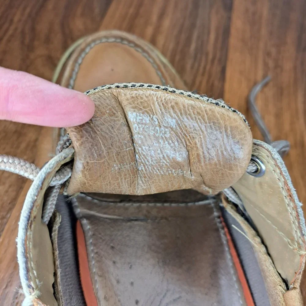 Sperry Top Siders Boat Shoes Tan Size 8